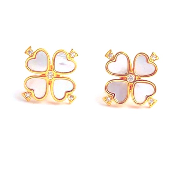 KATE SPADE Legacy Logo Demi Flare Earrings NEW - Picture 2 of 11